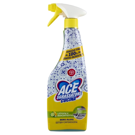 Ace Sgrassatore Cucina Limone e Bergamotto Senza Candeggina 600 ml